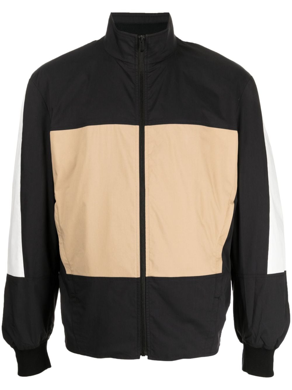 CROQUIS x Neil Barrett contrast-panel zip-up jacket - Black von CROQUIS