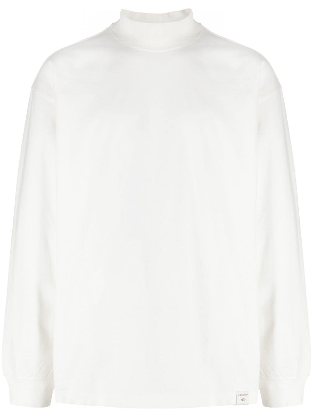 CROQUIS logo-embroidered long-sleeve T-shirt - White von CROQUIS
