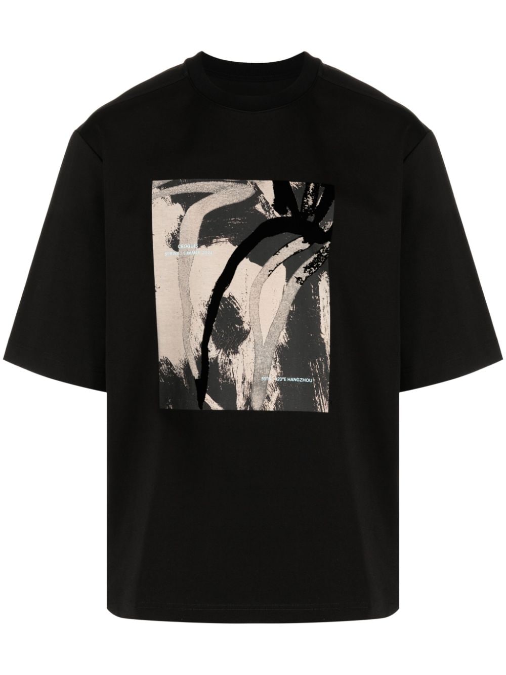 CROQUIS printed short-sleeve T-shirt - Black von CROQUIS
