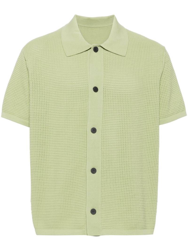 CROQUIS spread-collar cotton cardigan - Green von CROQUIS