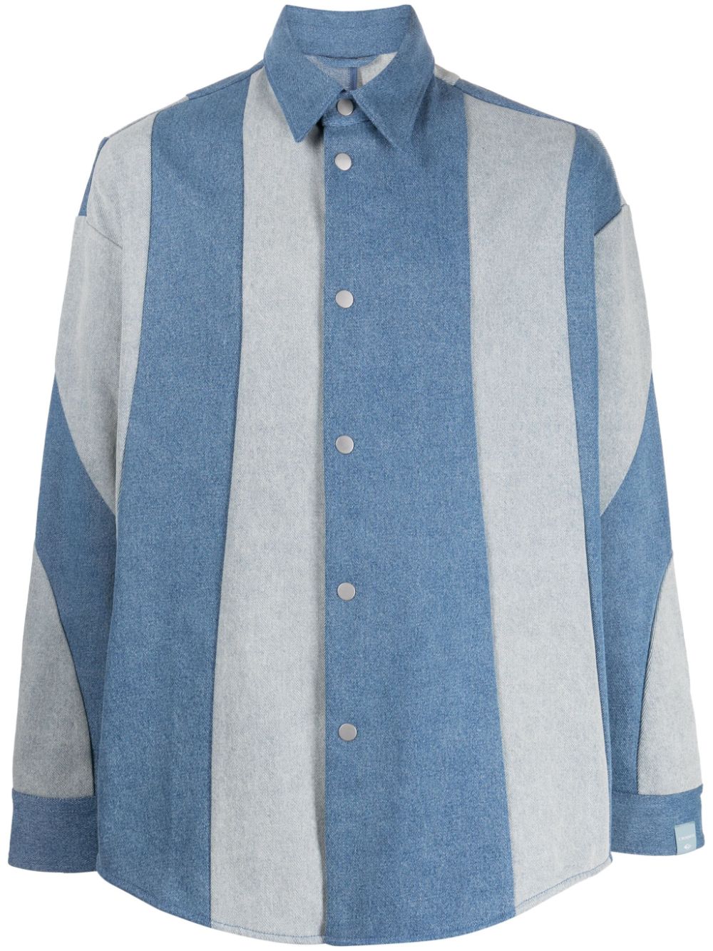 CROQUIS striped denim shirt - Blue von CROQUIS