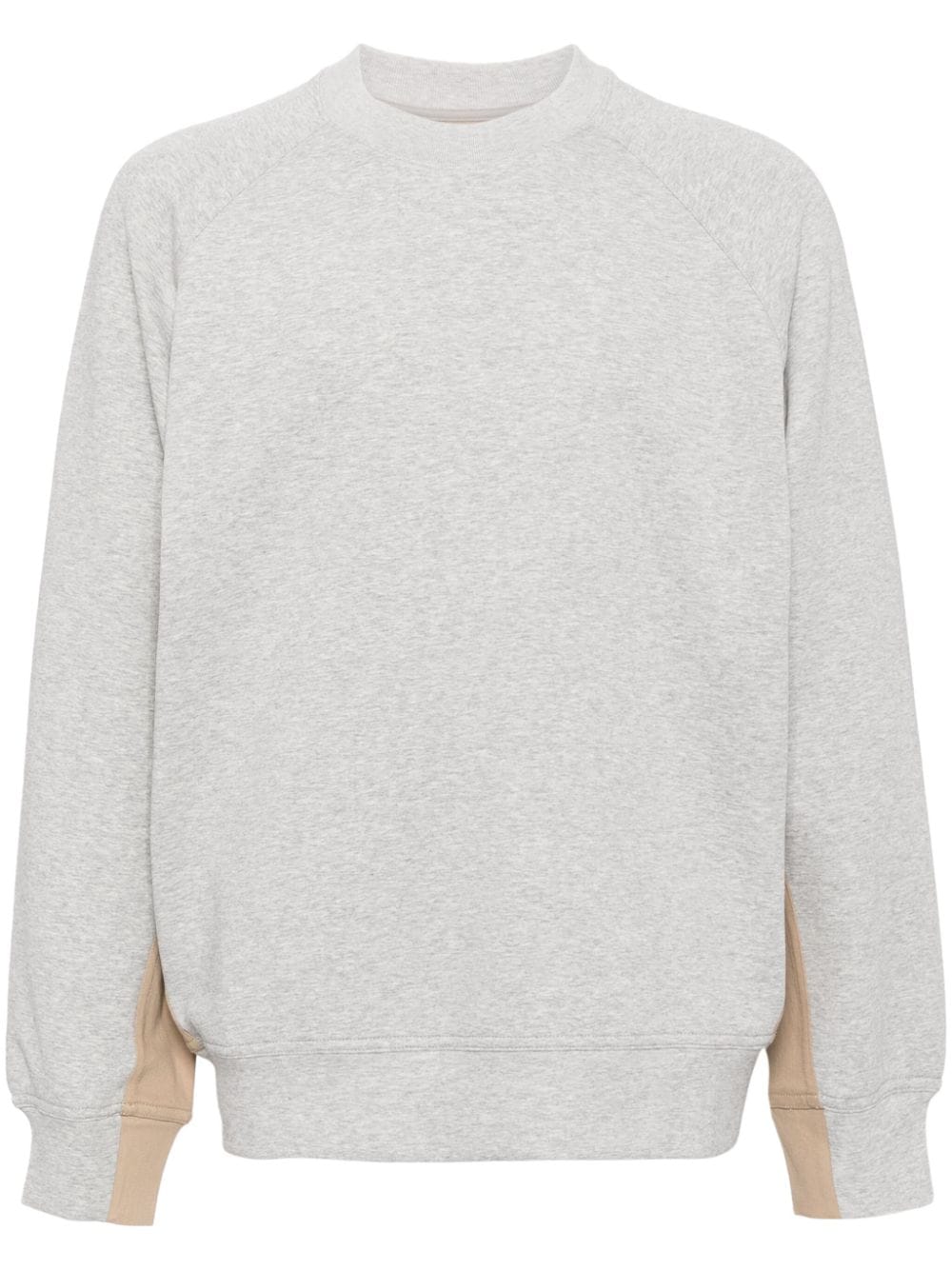 CROQUIS two-tone cotton-blend sweatshirt - Grey von CROQUIS