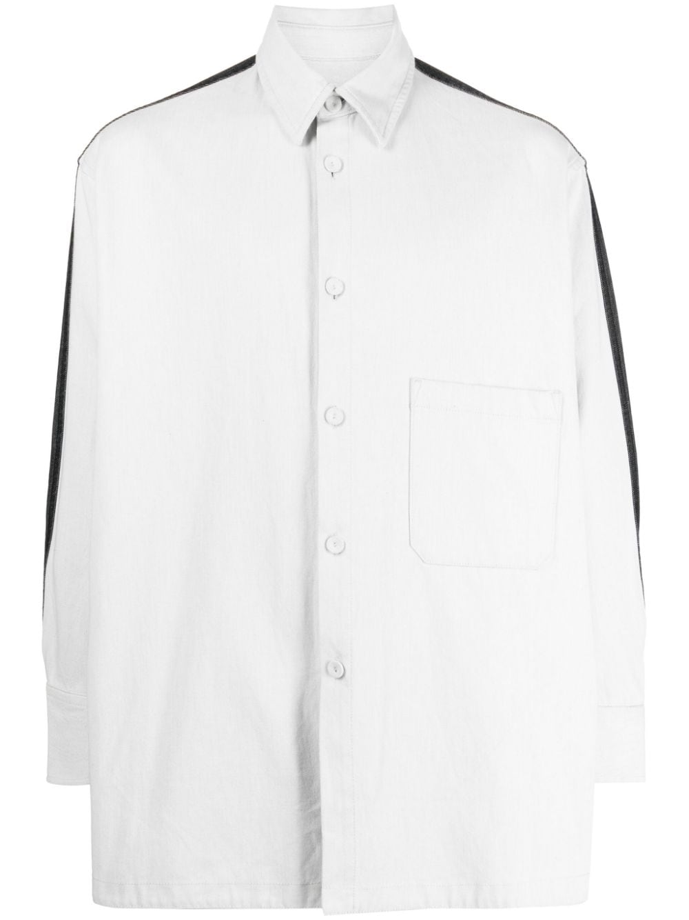 CROQUIS two-tone long-sleeve shirt - Grey von CROQUIS