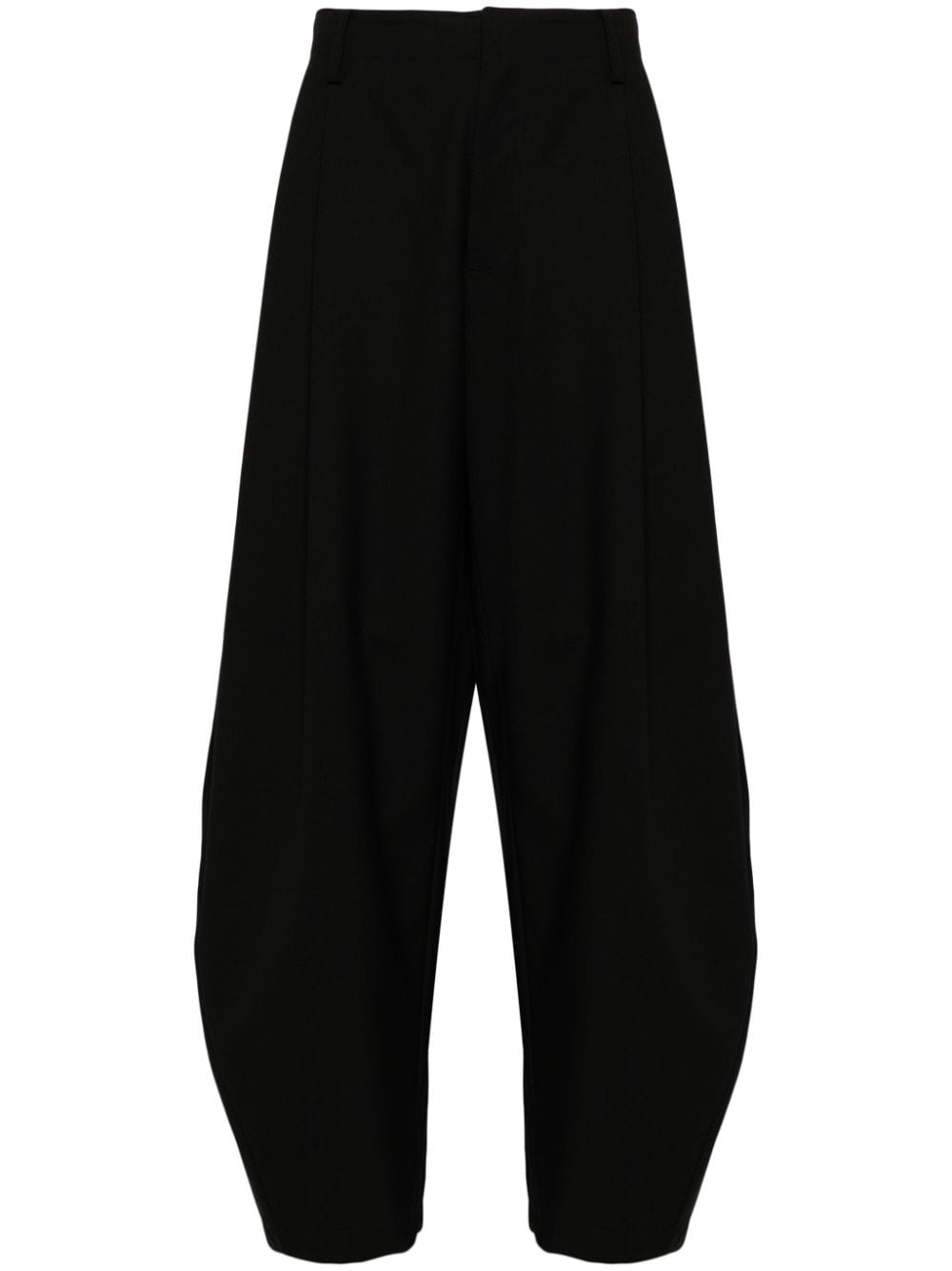 CROQUIS wool-blend tapered trousers - Black von CROQUIS