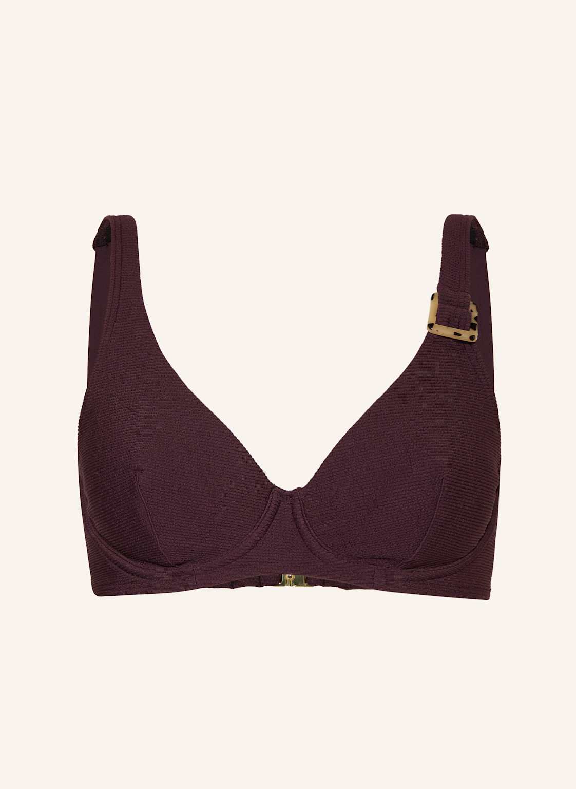 Cyell Bügel-Bikini-Top Wavy Brown braun von CYELL