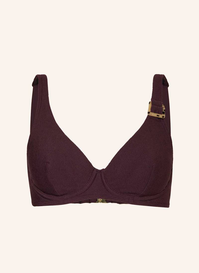 Cyell Bügel-Bikini-Top Wavy Brown braun von CYELL
