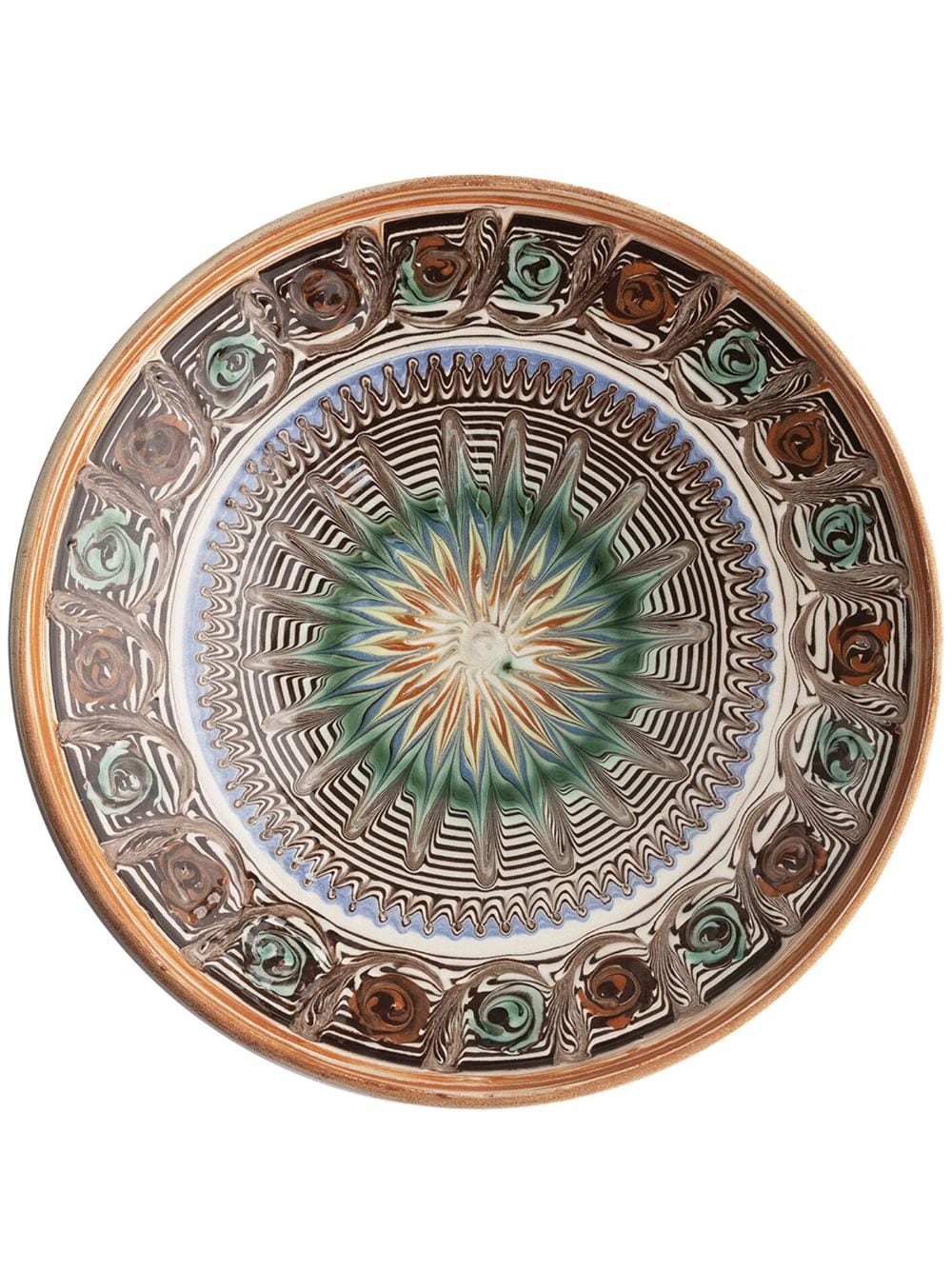 Cabana Horezu ceramic plate (21cm) - Neutrals von Cabana