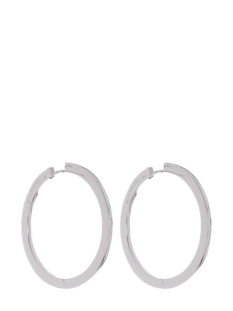 Cadar 18kt white gold hoop earrings - Silver von Cadar
