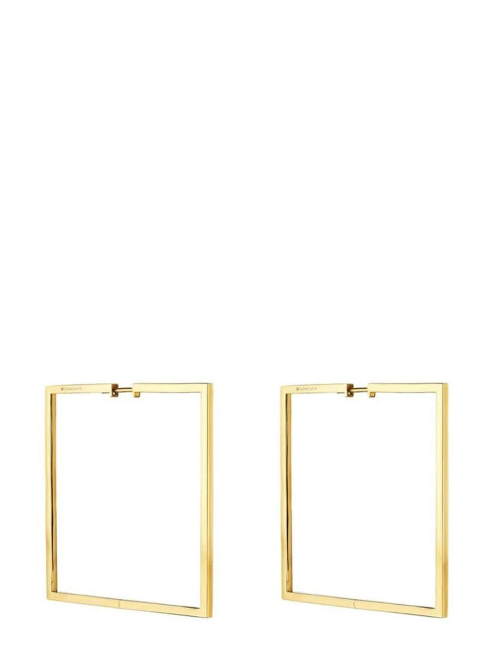 Cadar 18kt yellow gold Foundation square hoop earrings von Cadar