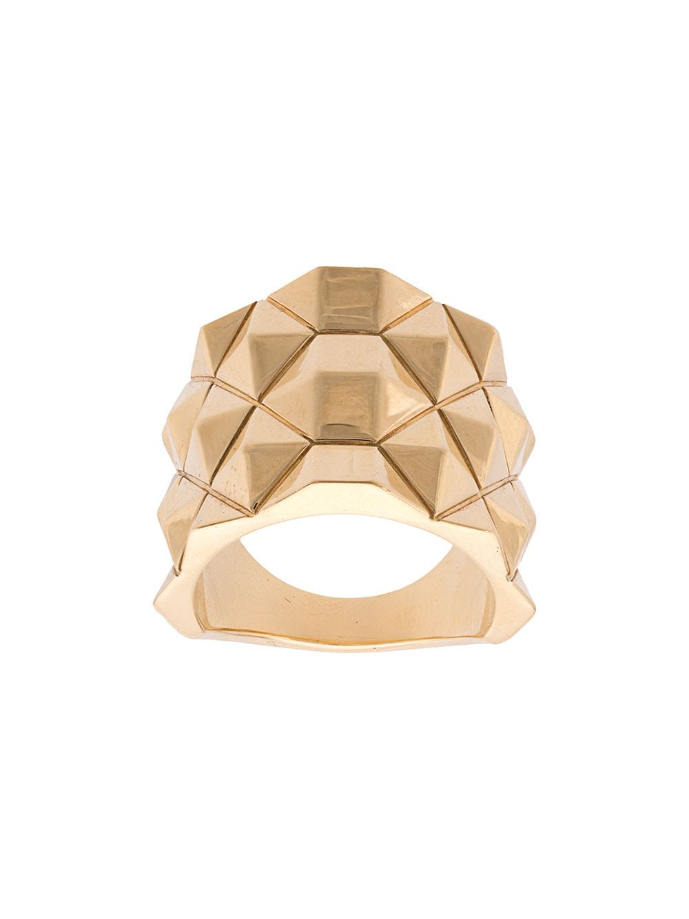 Cadar 18kt yellow gold Python wide band ring von Cadar