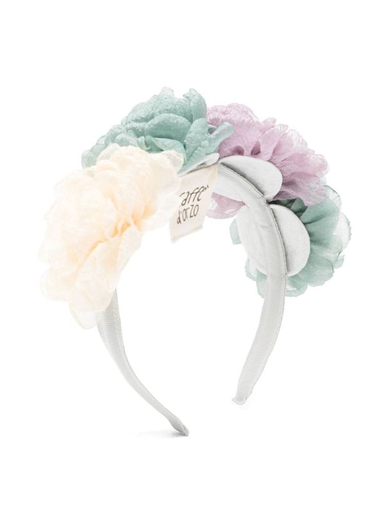 Caffe' D'orzo Delia floral-appliqué headband - Grey von Caffe' D'orzo