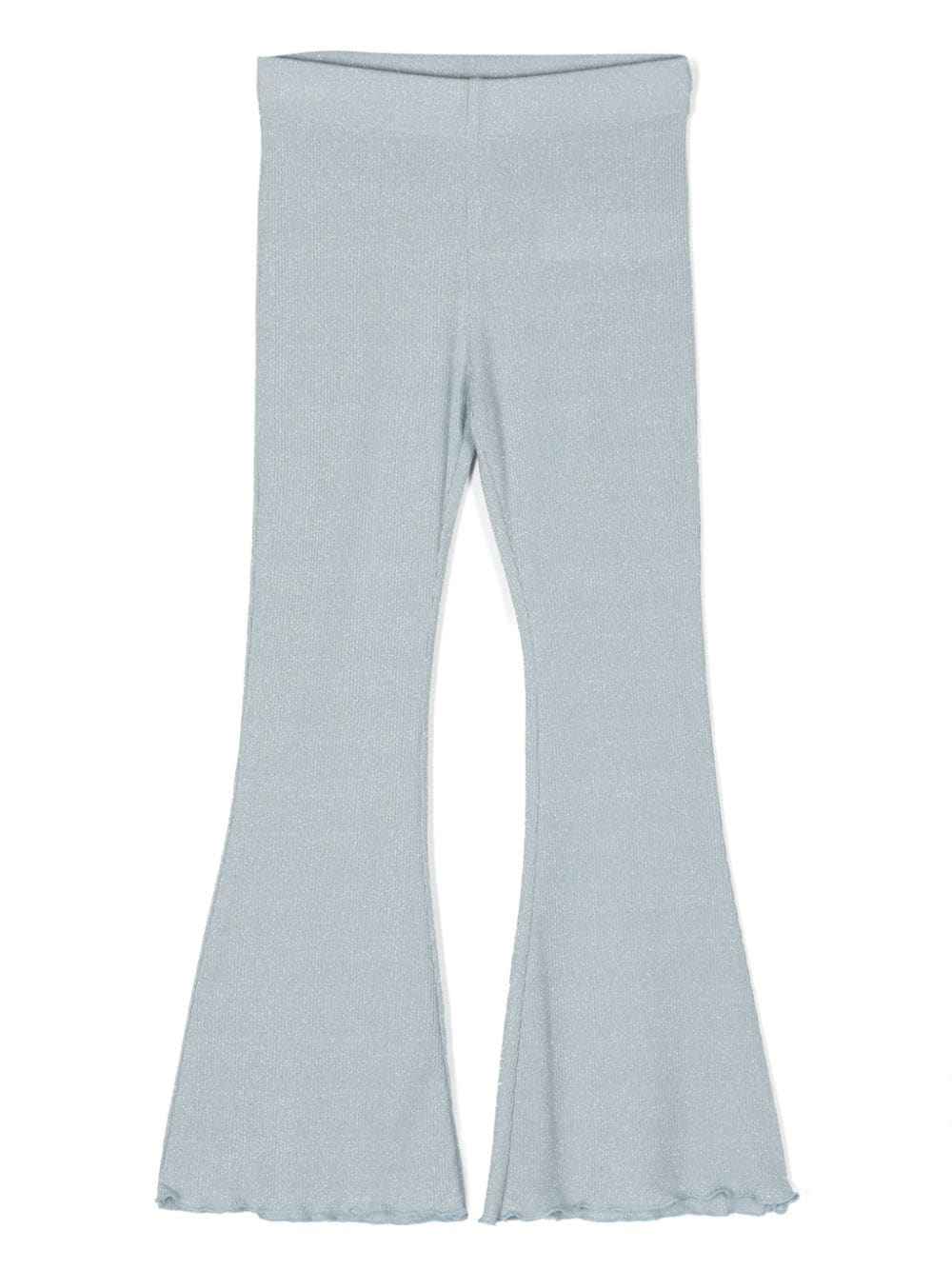 Caffe' D'orzo Sveva flared ribbed trousers - Blue von Caffe' D'orzo