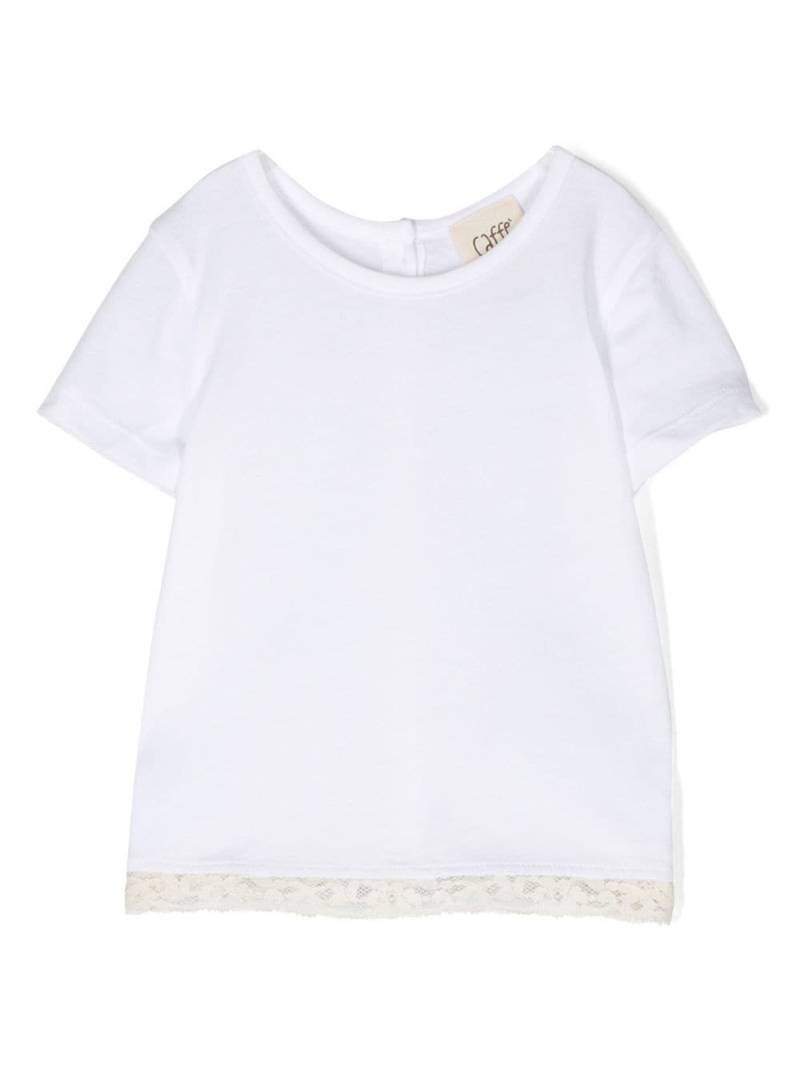 Caffe' D'orzo lace-detail cotton T-shirt - White von Caffe' D'orzo