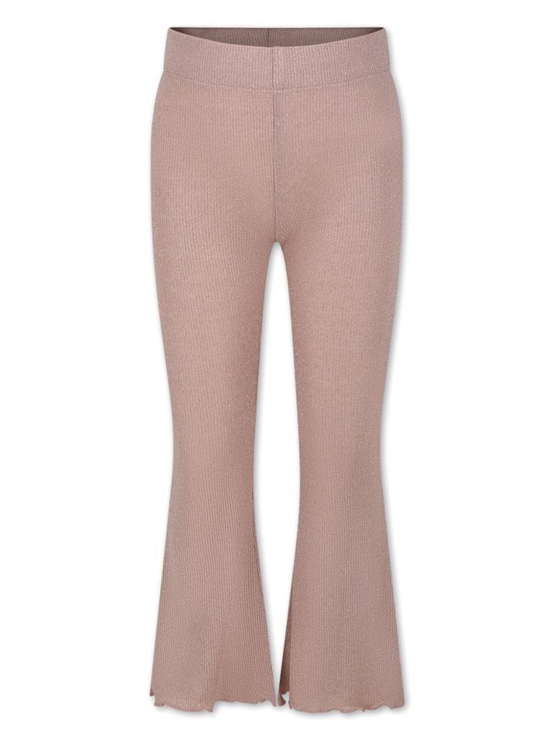 Caffe' D'orzo metallic-knit flared-leg trousers - Pink von Caffe' D'orzo