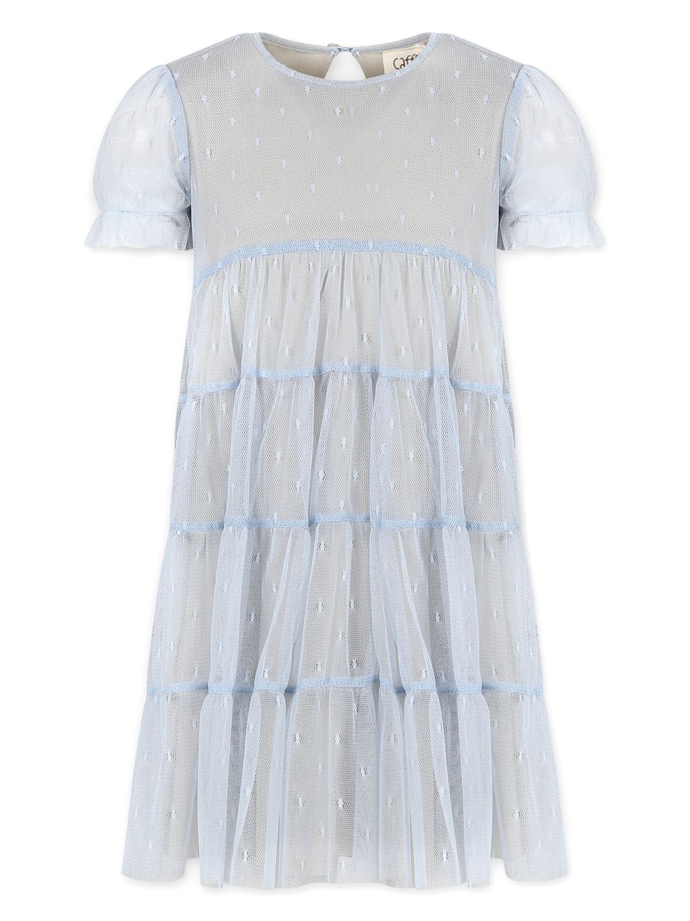 Caffe' D'orzo point d'esprit mesh dress - Blue von Caffe' D'orzo