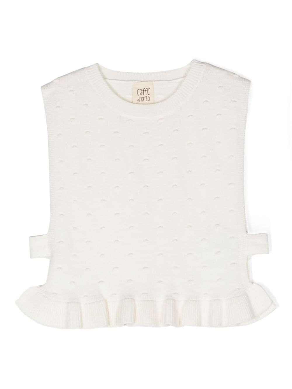 Caffe' D'orzo pointelle-knit cotton vest - White von Caffe' D'orzo