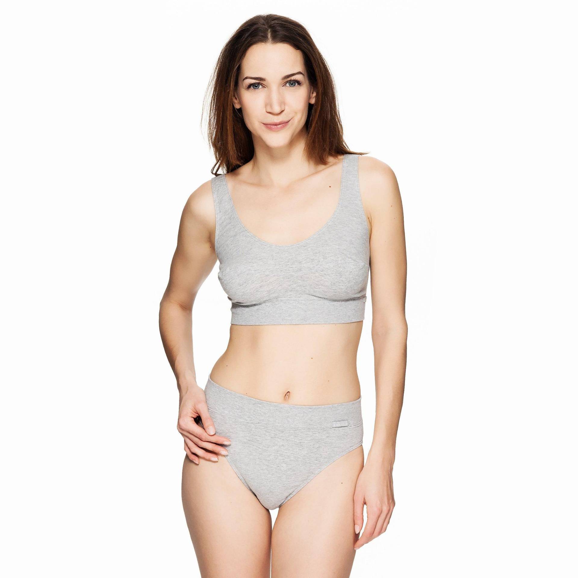 Slip Aus Baumwolle Damen Mediumgrau XS von CALIDA