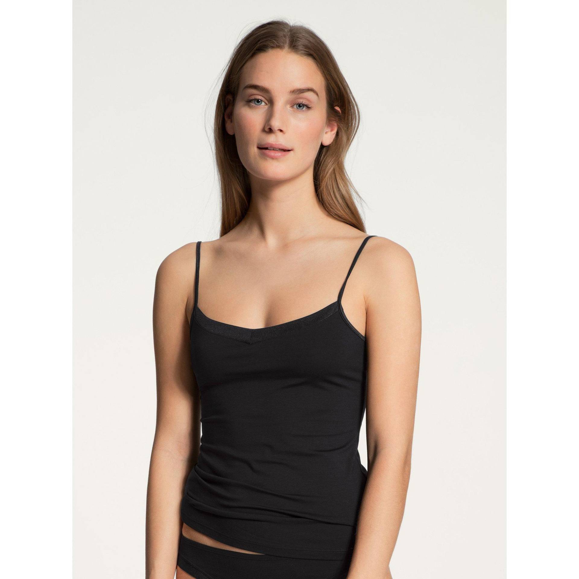 Top Mit Spaghettiträgern Damen Black L von CALIDA