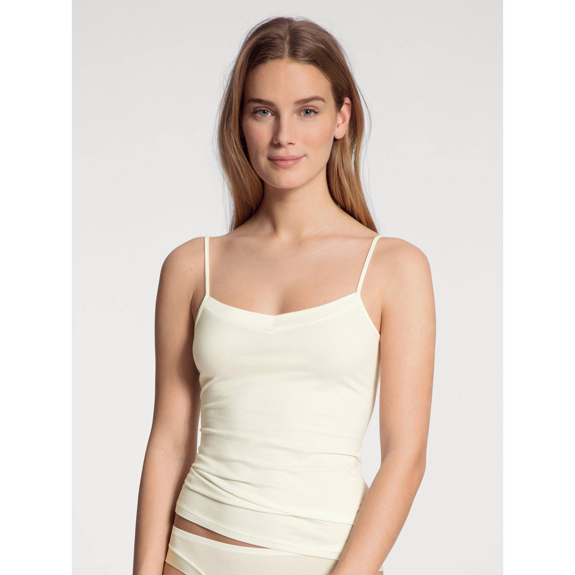 Top Mit Spaghettiträgern Damen Elfenbein XS von CALIDA