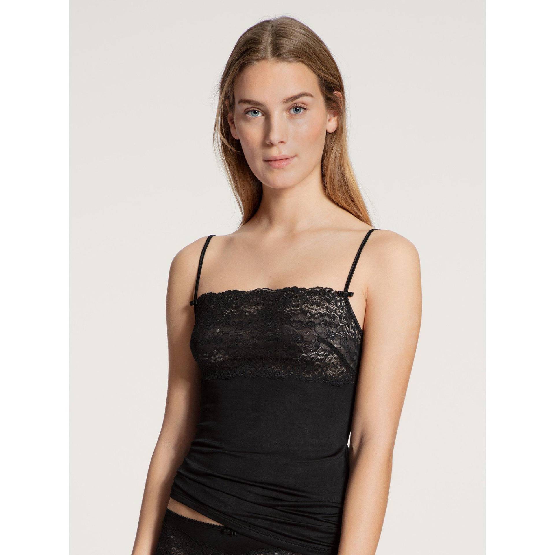 Top Mit Spaghettiträgern Damen Black S von CALIDA