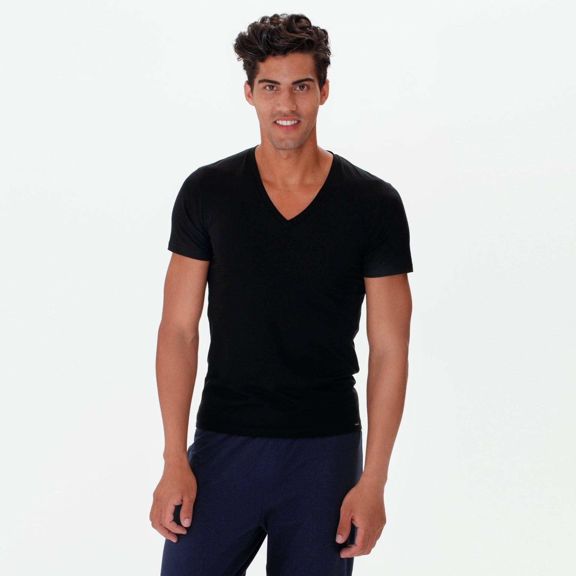 T-shirt, Body Fit, Kurzarm Herren Black L von CALIDA