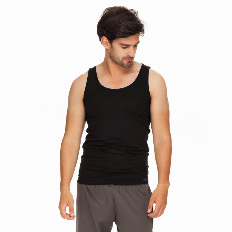 T-shirt, Body Fit, Ohne Arm Herren Black S von CALIDA