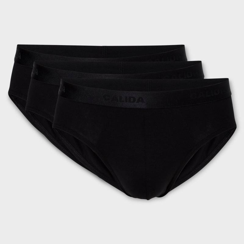 Triopack, Slips Herren Black S von CALIDA