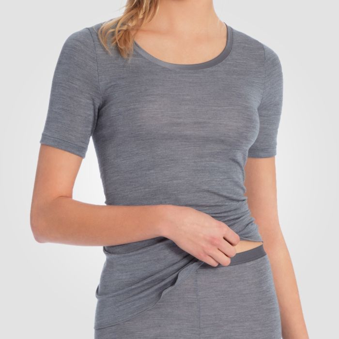 Calida T-Shirt Damen, grau meliert, XS von Calida