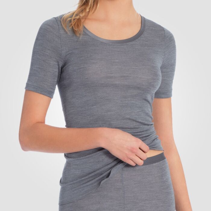 Calida T-Shirt Damen, grau meliert von Calida