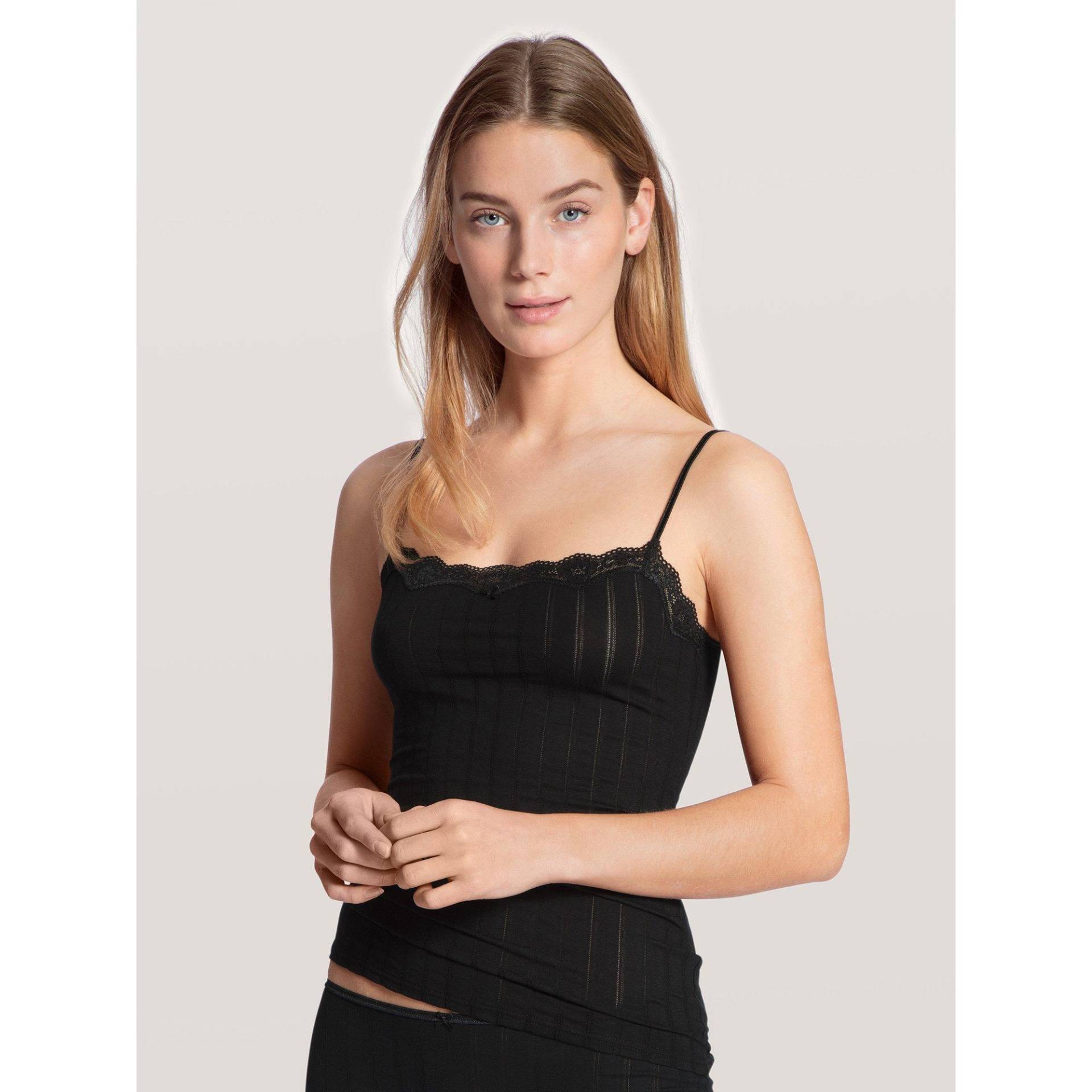 Top Mit Spaghettiträgern Damen Black S von CALIDA