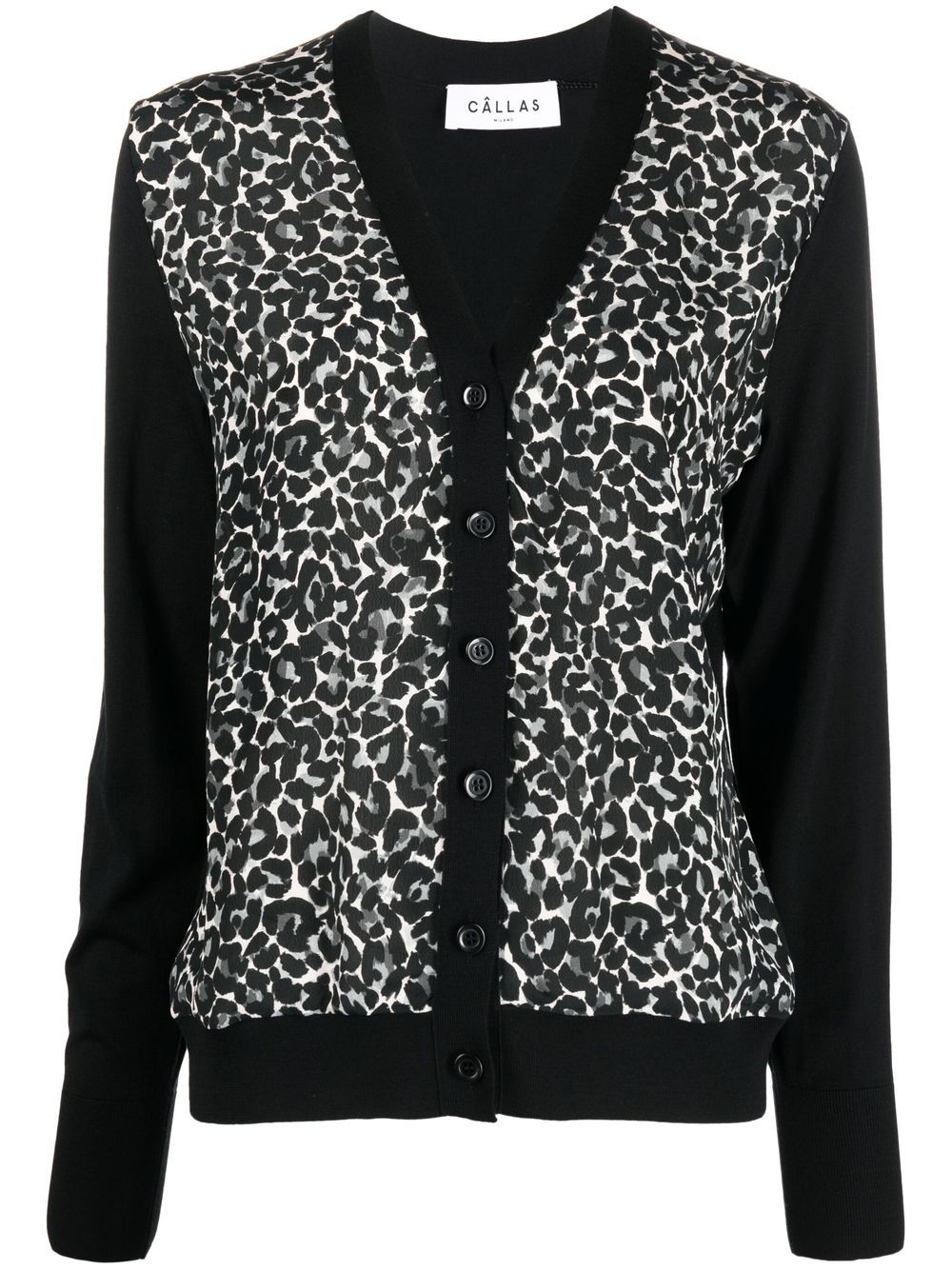 Câllas Milano Catia animal-print cardigan - Black von Câllas Milano