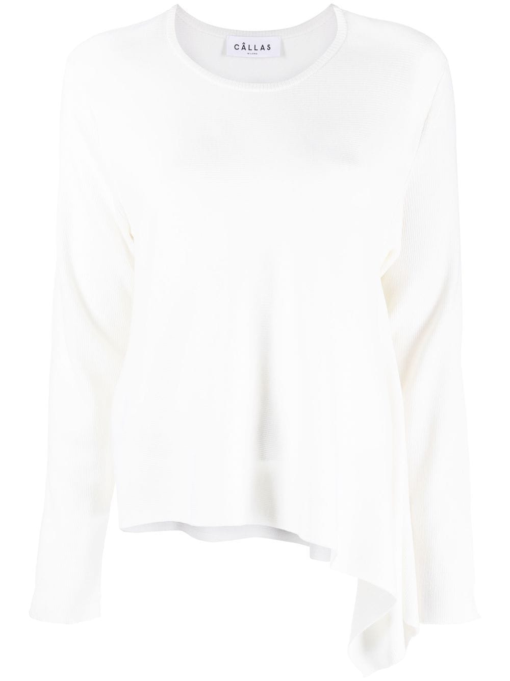 Câllas Milano Heloise asymmetric-hem jumper - White von Câllas Milano