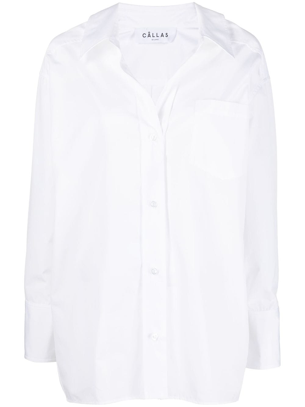 Câllas Milano Petra oversized cotton shirt - White von Câllas Milano