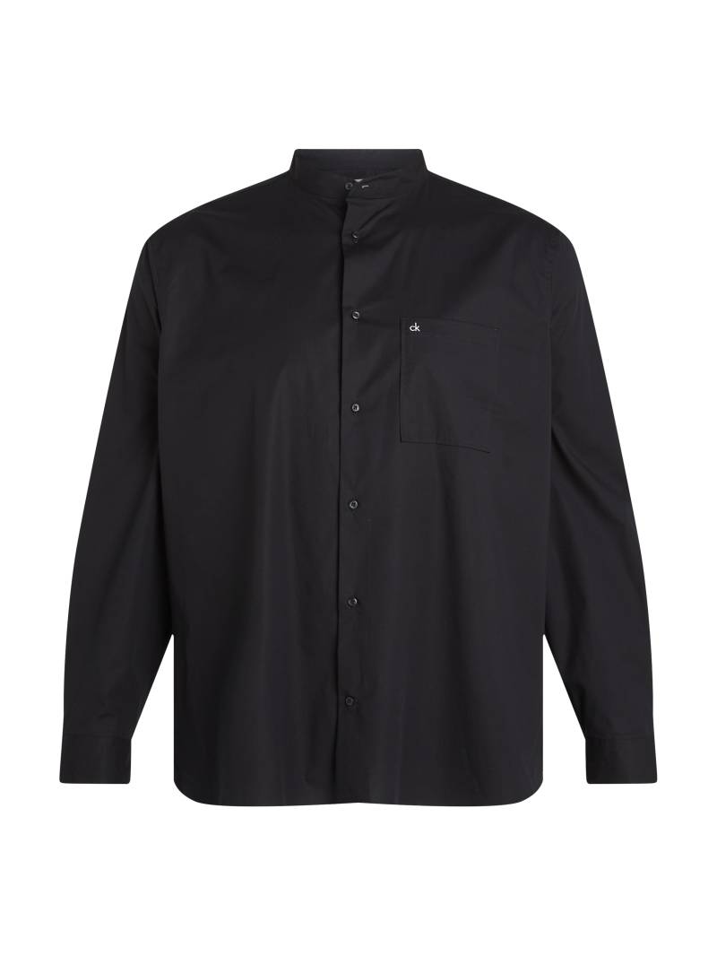 Calvin Klein Big&Tall Businesshemd »BT_POPLIN GRANDAD COLLAR SHIRT«, in Grossen Grössen mit Logoprint von Calvin Klein Big&Tall