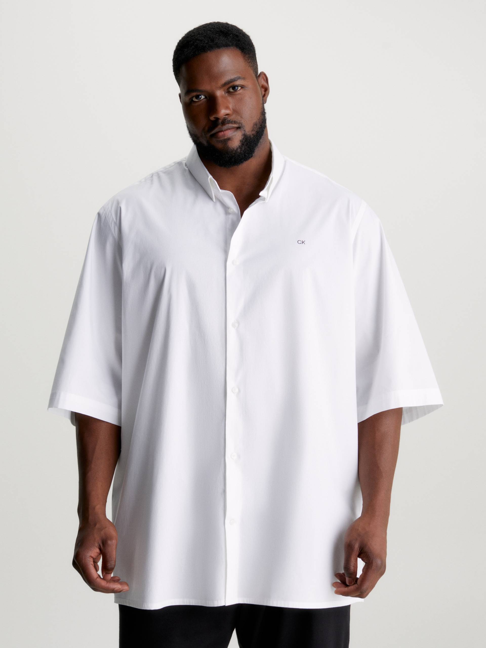 Calvin Klein Big&Tall Kurzarmhemd »BT-STRETCH POPLIN S/S SHIRT«, Grosse Grössen von Calvin Klein Big&Tall