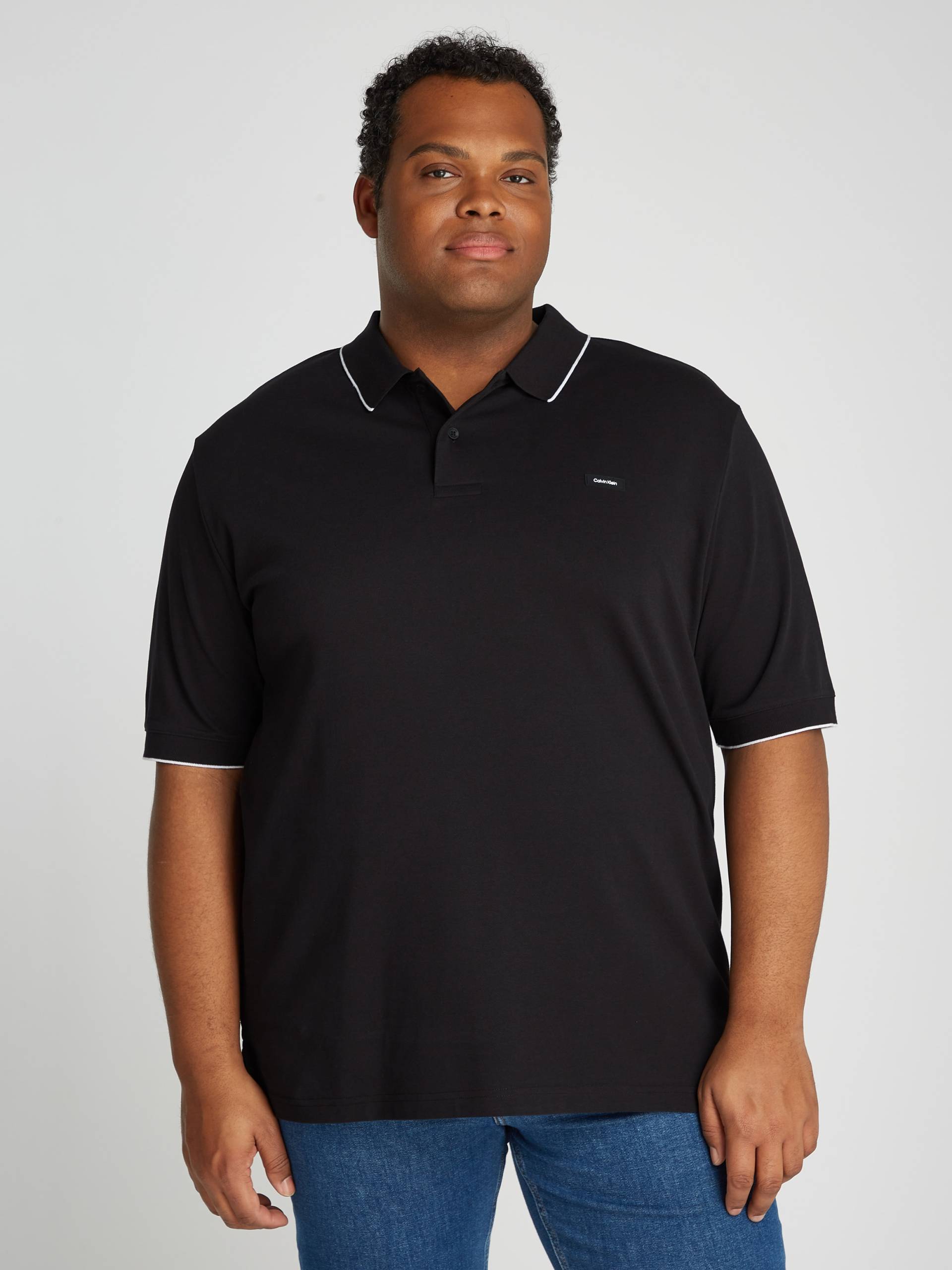 Calvin Klein Big&Tall Poloshirt »BT-STRETCH PIQUE TIPPING POLO« von Calvin Klein Big&Tall