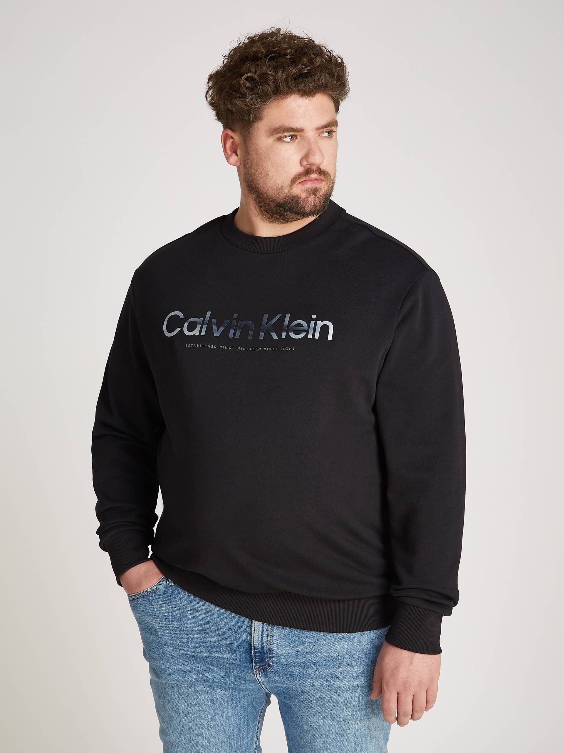 Calvin Klein Big&Tall Sweatshirt »BT-DIFFUSED LOGO SWEATSHIRT« von Calvin Klein Big&Tall