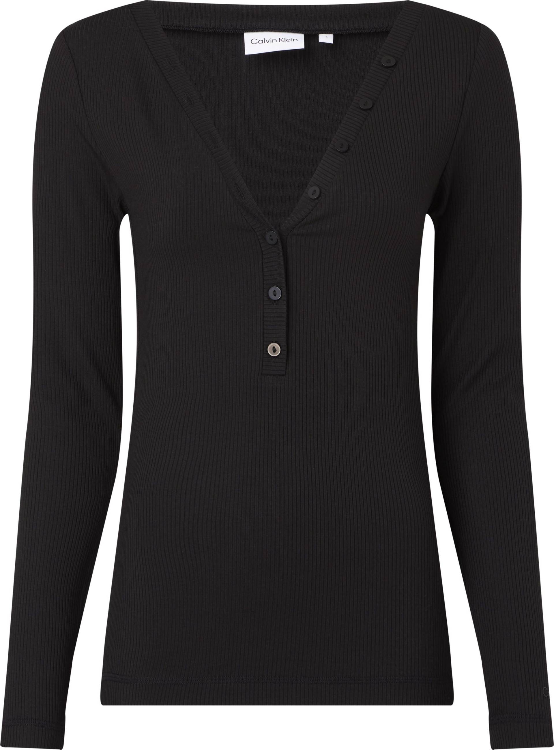 Calvin Klein Curve Longsleeve »INCLU MODAL RIB HENLEY TOP LS« von Calvin Klein Curve