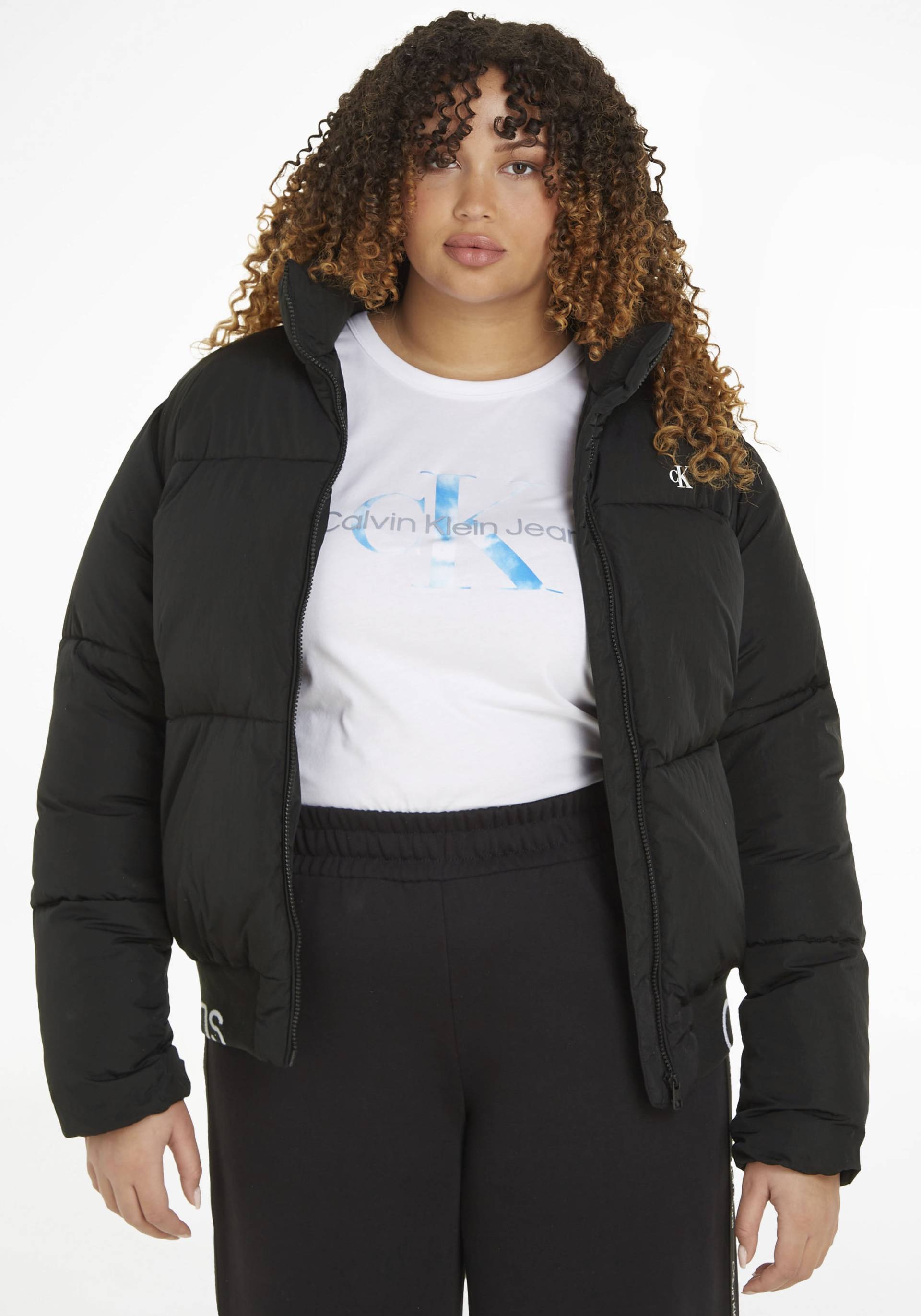 Calvin Klein Jeans Plus Steppjacke »PLUS LOGO HEM SHORT PUFFER« von Calvin Klein Jeans Plus