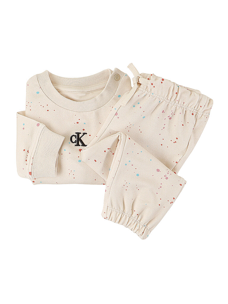 CALVIN KLEIN JEANS Baby Set Sweater und Legging 2-teilig beige | 74 von Calvin Klein Jeans