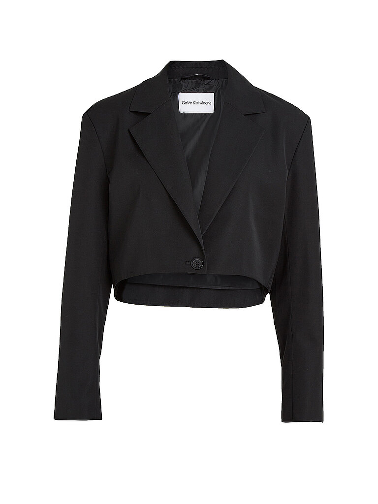 CALVIN KLEIN JEANS Blazer Cropped Fit  schwarz | L von Calvin Klein Jeans