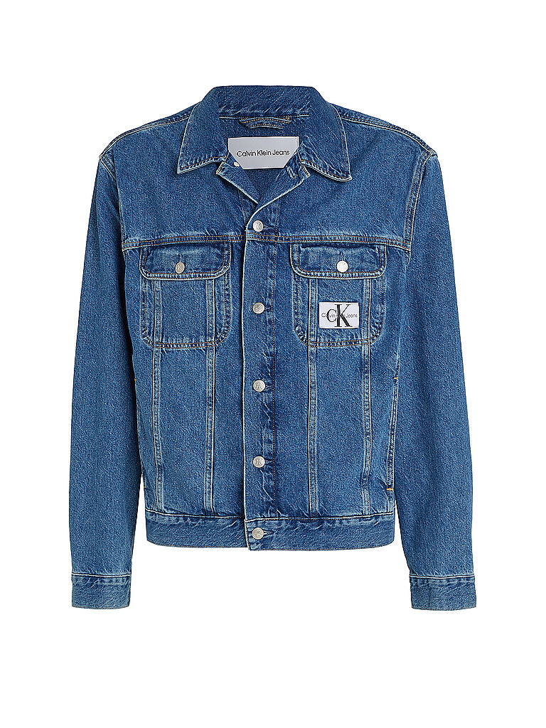 CALVIN KLEIN JEANS Jeansjacke blau | L von Calvin Klein Jeans