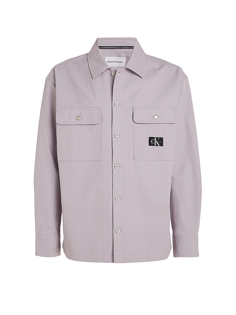 CALVIN KLEIN JEANS Overshirt lila | L von Calvin Klein Jeans