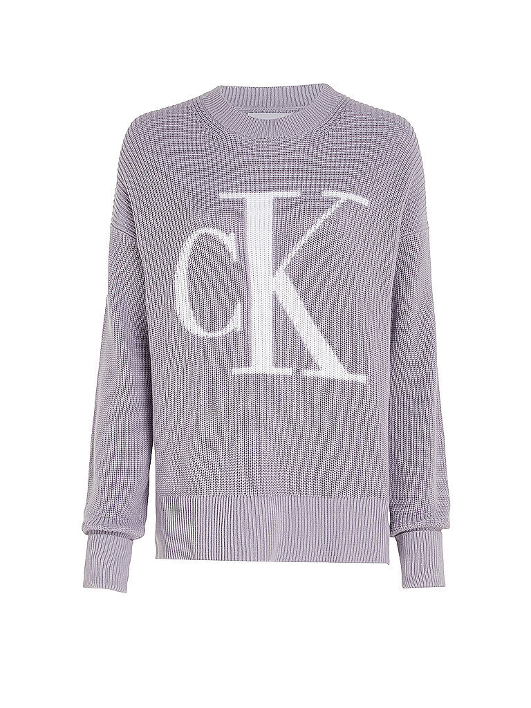 CALVIN KLEIN JEANS Pullover  lila | L von Calvin Klein Jeans