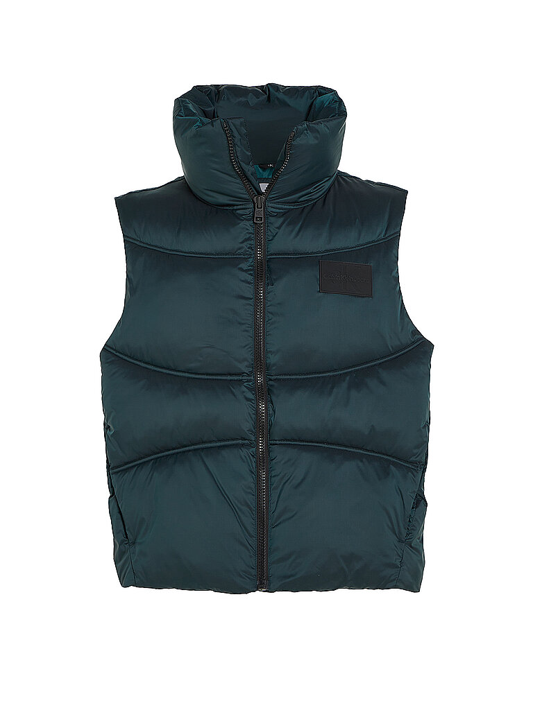 CALVIN KLEIN JEANS Steppgilet  petrol | L von Calvin Klein Jeans