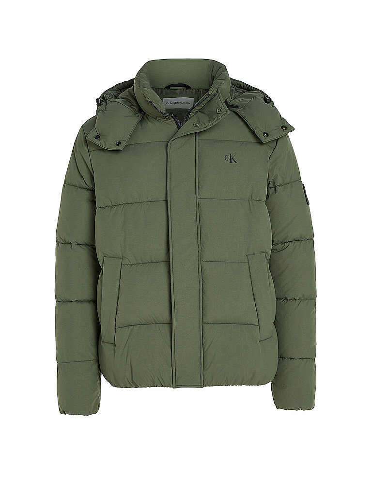 CALVIN KLEIN JEANS Steppjacke olive | L von Calvin Klein Jeans