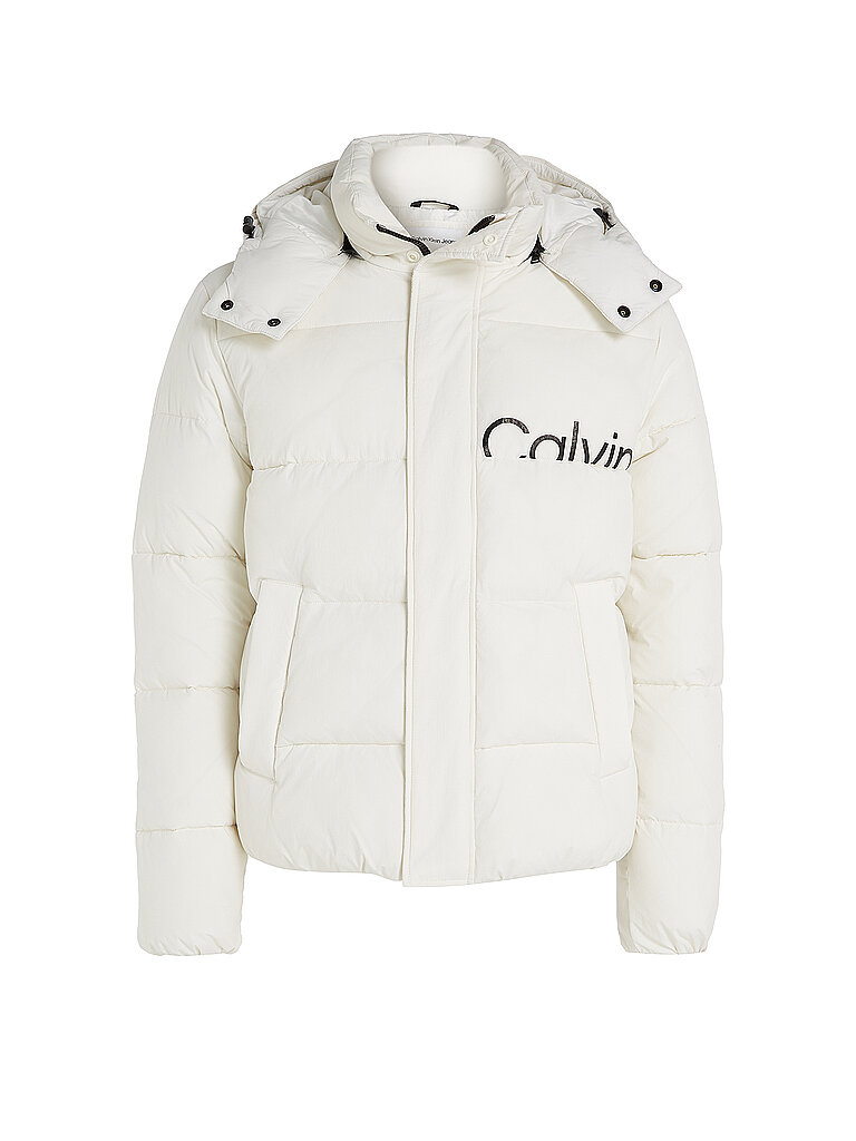 CALVIN KLEIN JEANS Steppjacke weiss | L von Calvin Klein Jeans