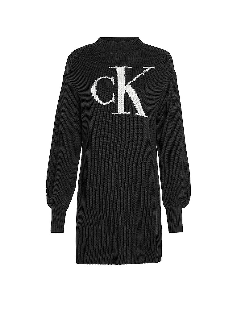 CALVIN KLEIN JEANS Sweatkleid  schwarz | S von Calvin Klein Jeans