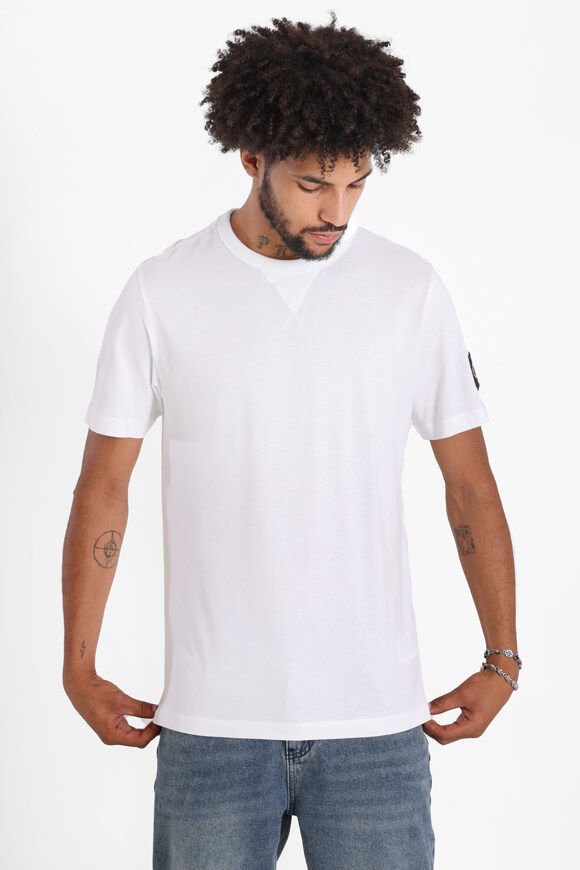 Calvin Klein Jeans Badge T-Shirt | Bright White | Herren  | S von Calvin Klein Jeans