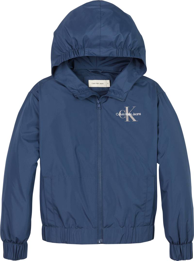 Calvin Klein Jeans Blouson »MONOLOGO ESSENTIAL JACKET«, mit Kapuze, Kinder bis 16 Jahre von Calvin Klein Jeans